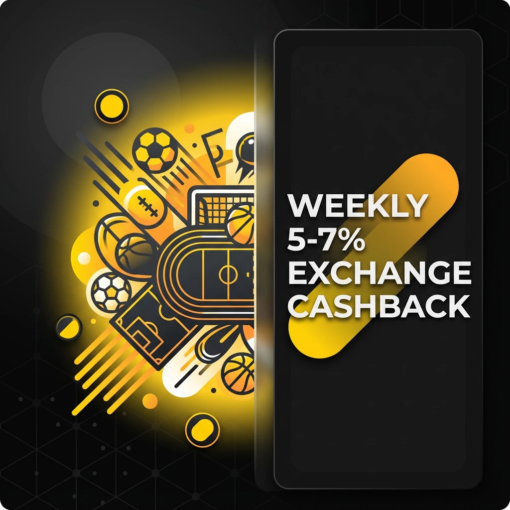 Weekly 5-7% Exchange Cashback